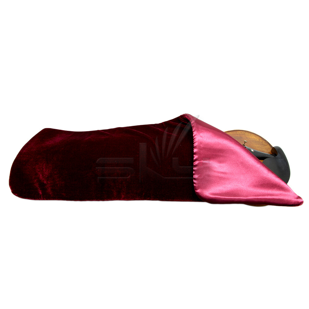 Premium High Quality Satin Fabric Violin Blanket for 4/4 Full Size Violin Red