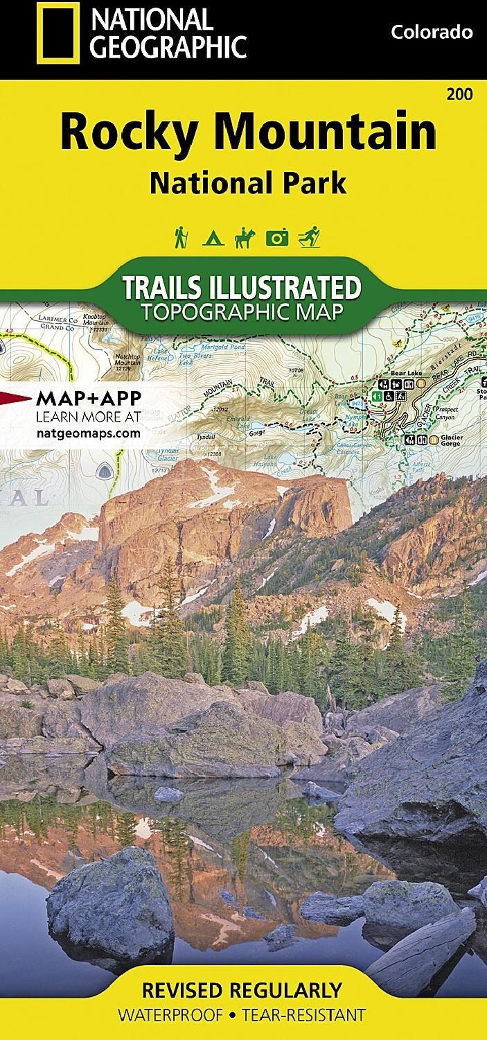 National Geographic Rocky Mountain National Park Trails Illustrated Map #200