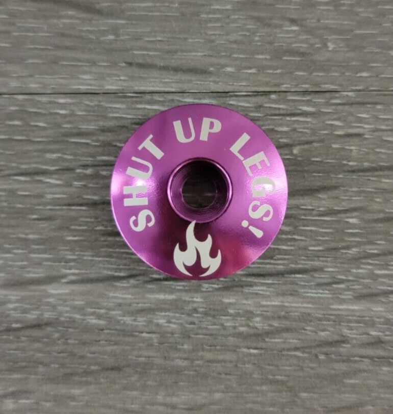 Shut Up Legs Bicycle Headset Top Cap 1 1/8" Purple Stem Cap Road Mountain Bike