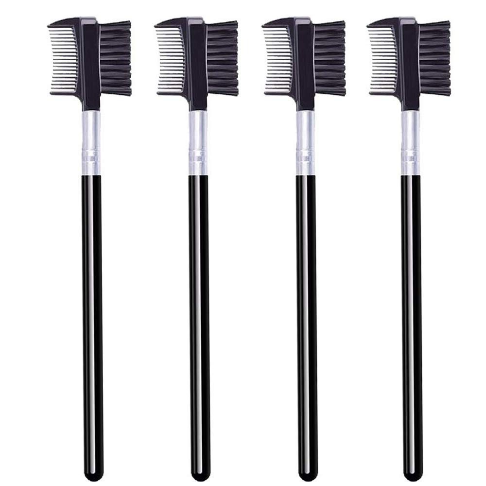 4PCS Eyebrow Brush Comb Eyelash Spoolie Makeup Brushes Extension Grooming