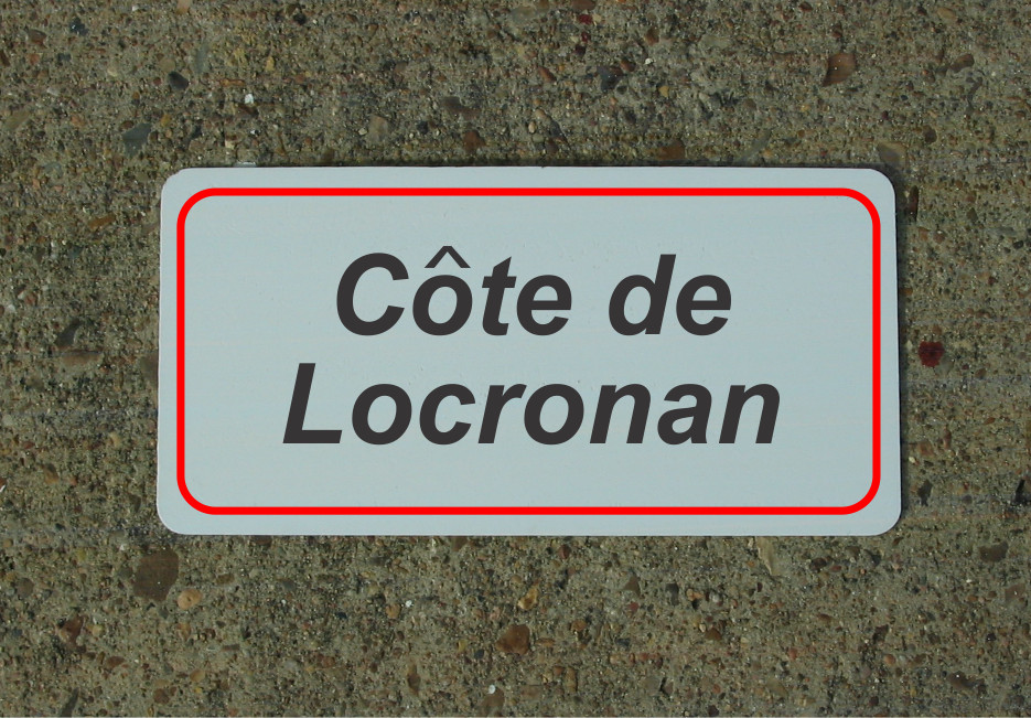 Cote De Locronan ROAD SIGN METAL TOUR DE FRANCE Bike Race ROUTE