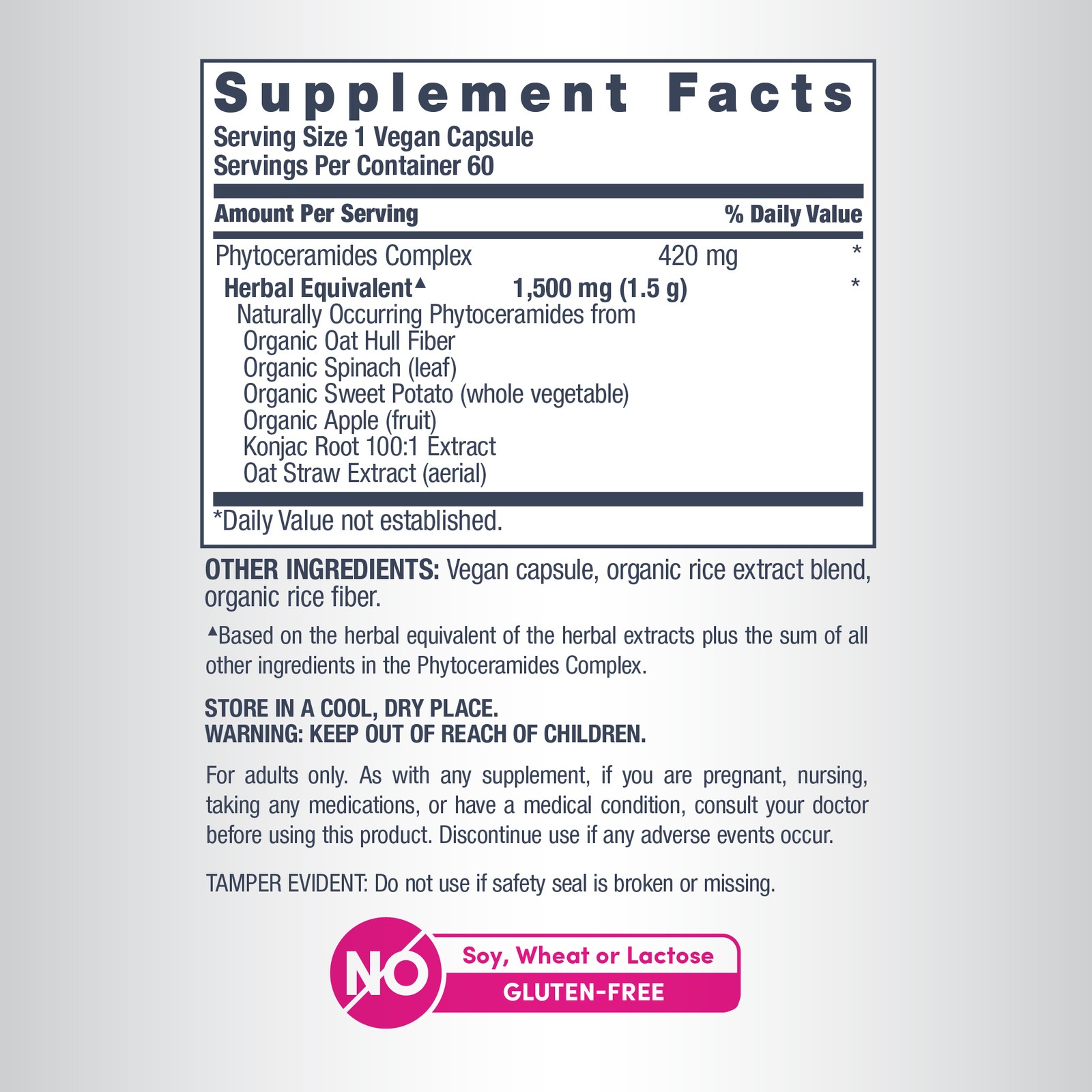 Phytoceramide Complex Supplement | 60 Vegan Capsules | by NeoCell