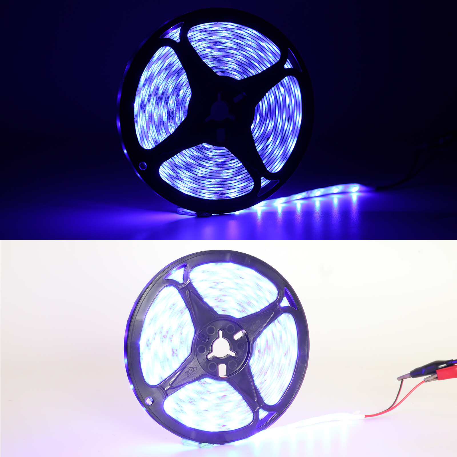 LED Strip Lights 16.4ft 5M LED Blue LED Tape Light Waterproof IP65 2850 SMD
