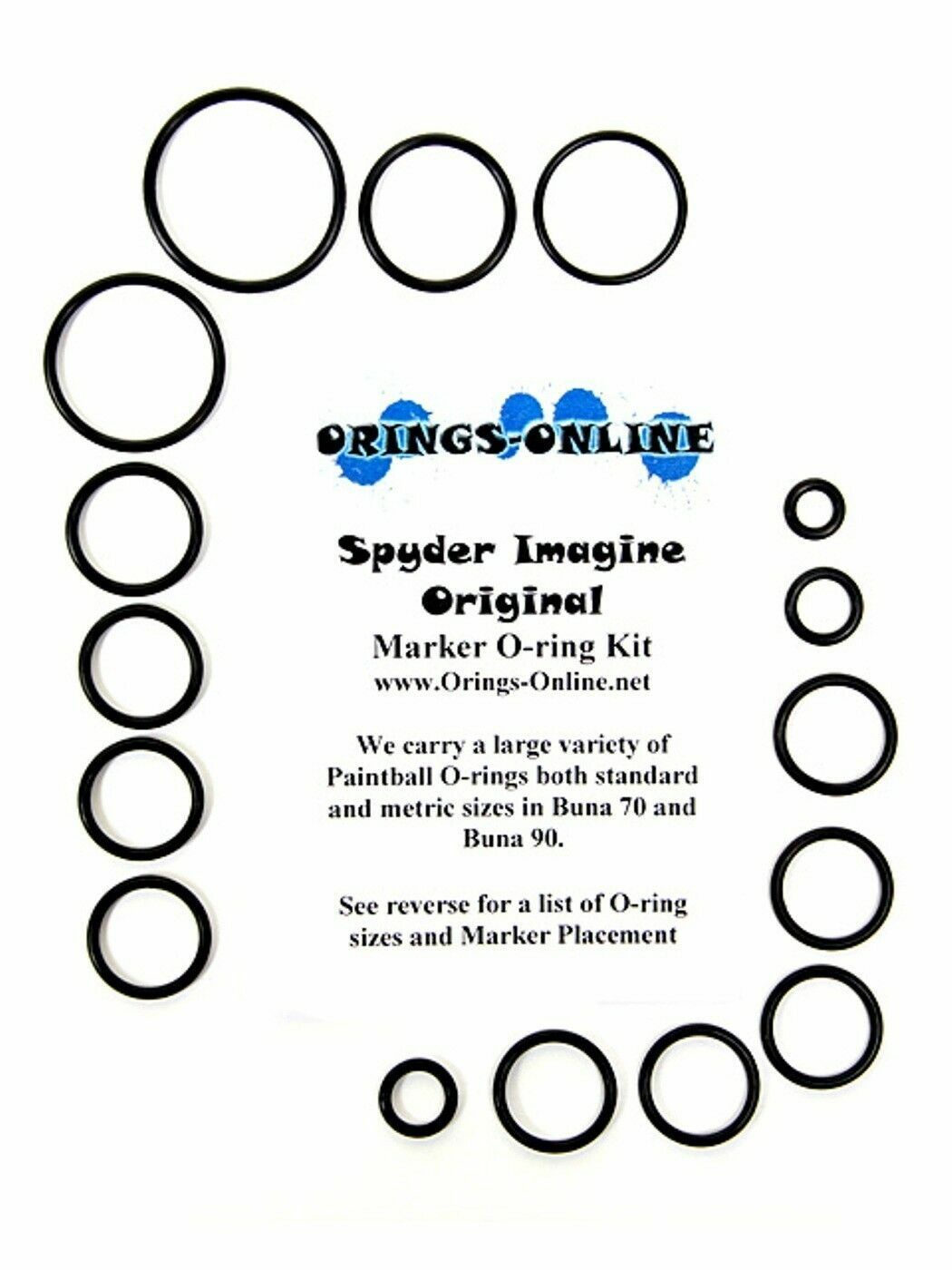 Spyder Imagine Original Paintball Marker O-ring Oring Kit x 4 rebuilds / kits
