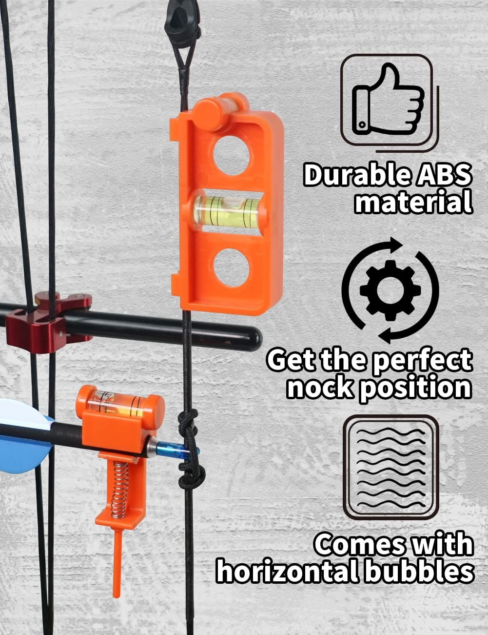 Archery Bow Tuning and Mounting String Level Combo Kit for Compound Bows