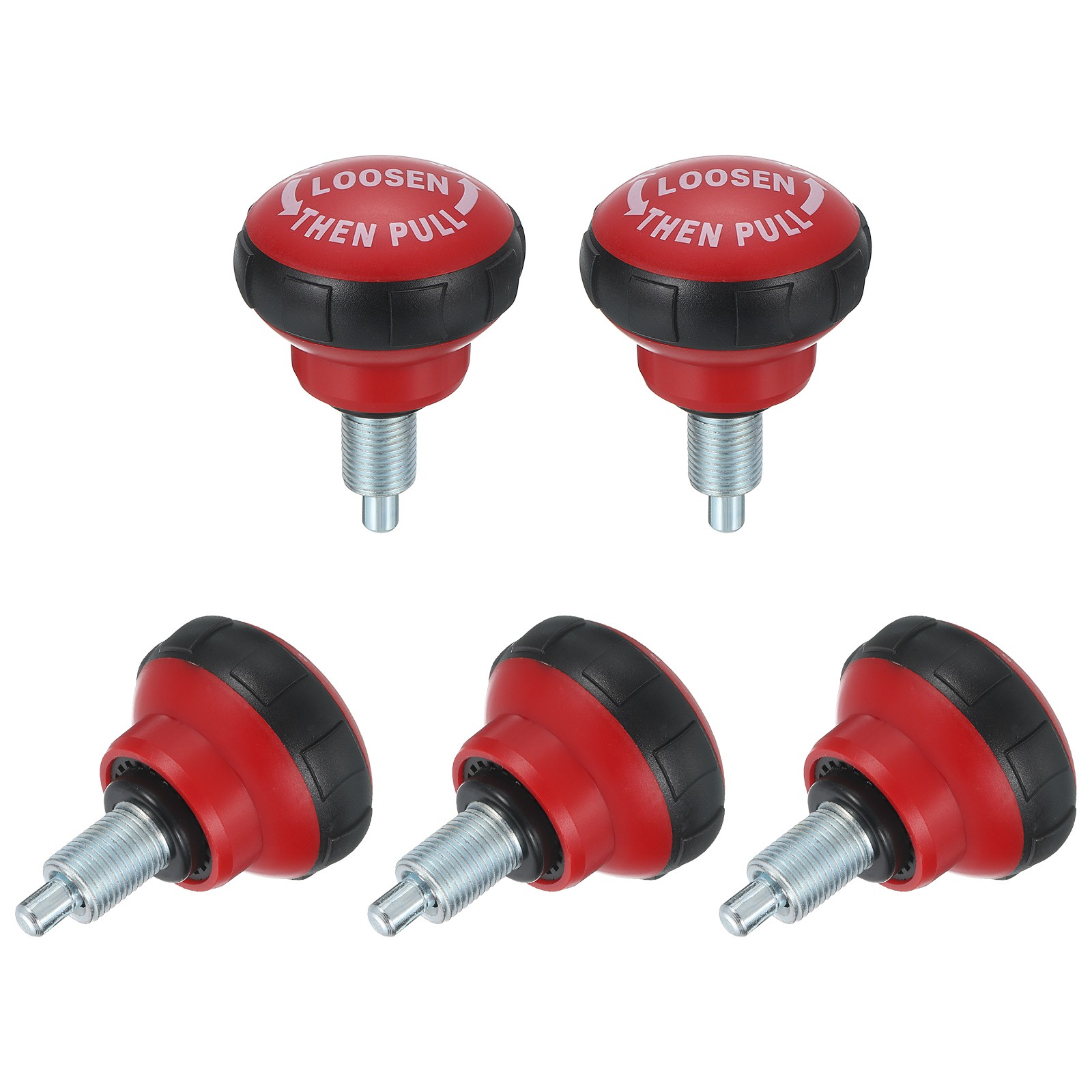 For M16 Fitness Adjustment Knob Black Red 5pcs