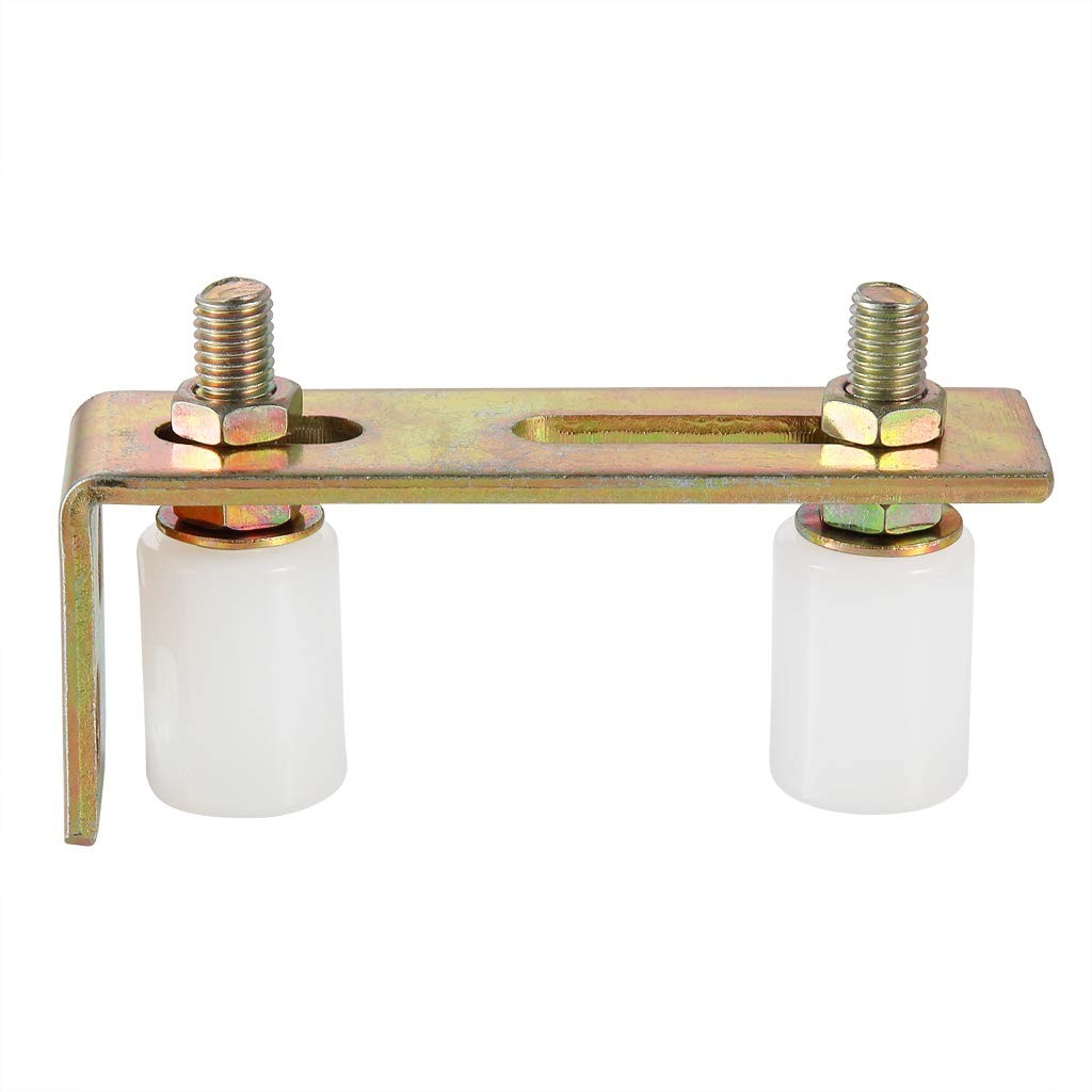 Skelang Slide Gate Guide Roller with L Post Bracket, 2-5/16", Silver