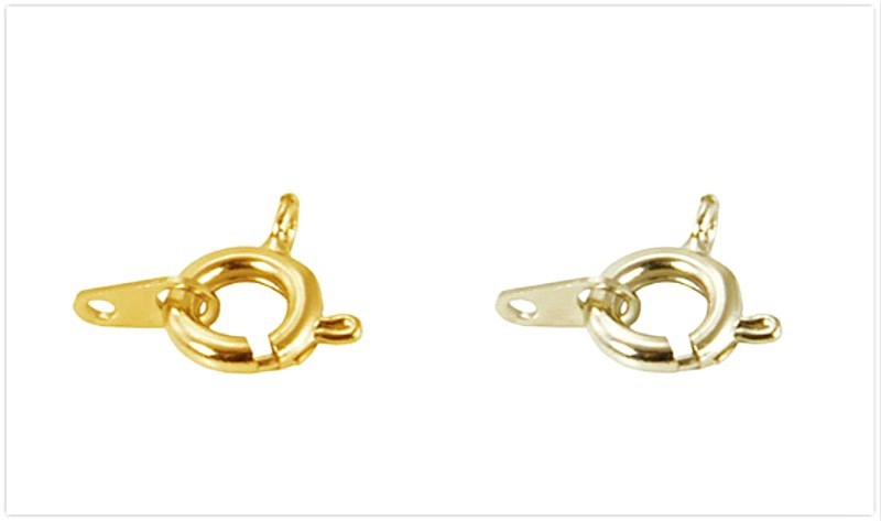 Lead Free Jewelry Finding Spring Ring Clasp Necklace End Clasp Gold/Silver