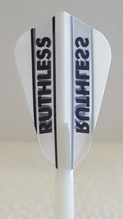 Ruthless White Fantail Dart Flights
