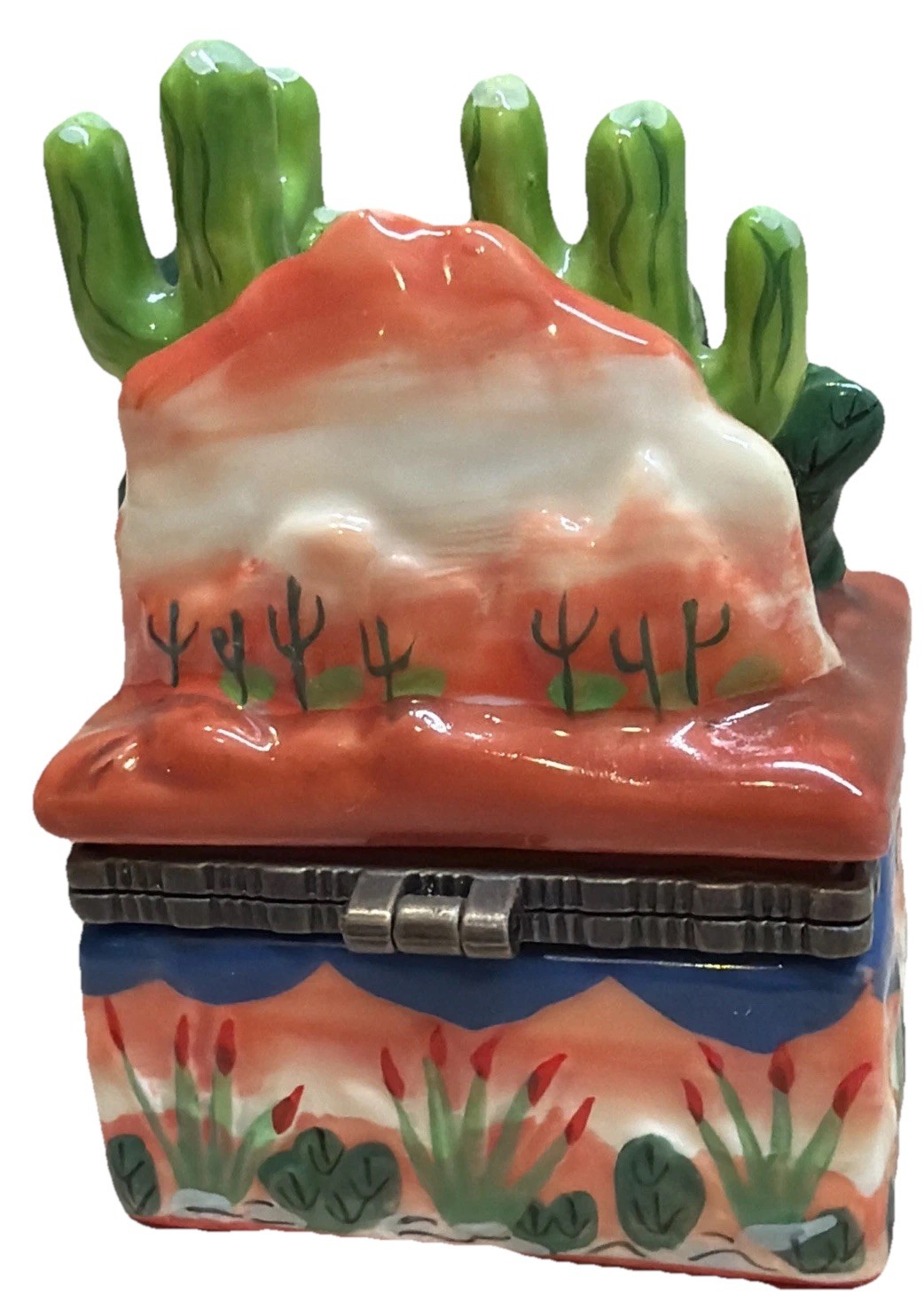 “Arizona” Ceramic Multicolored Trinket Box PO