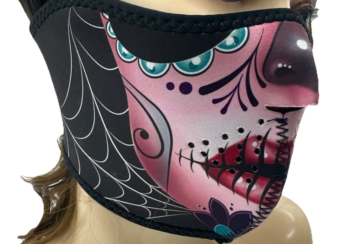 ZANheadgear Neoprene Half Face Mask Hook And Loop Closing {SS}