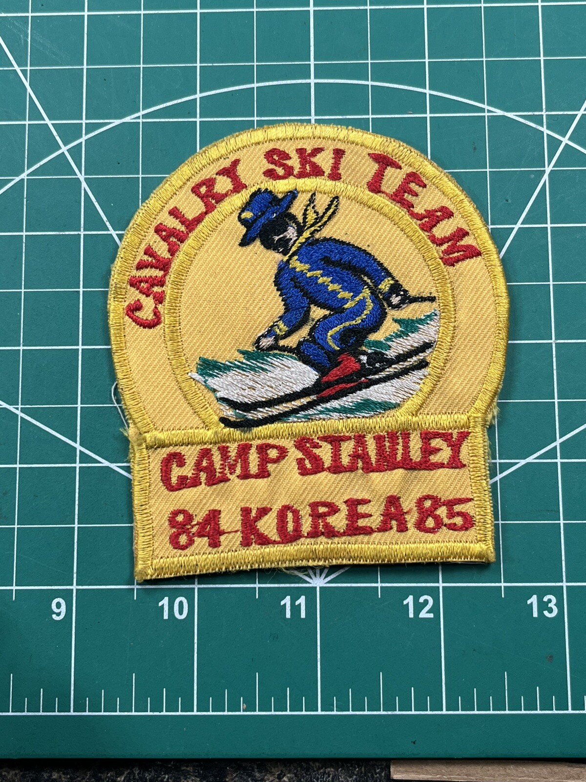 Cold War Era US Cavalry Ski Team Camp Stanley Korea 84-85 Patch
