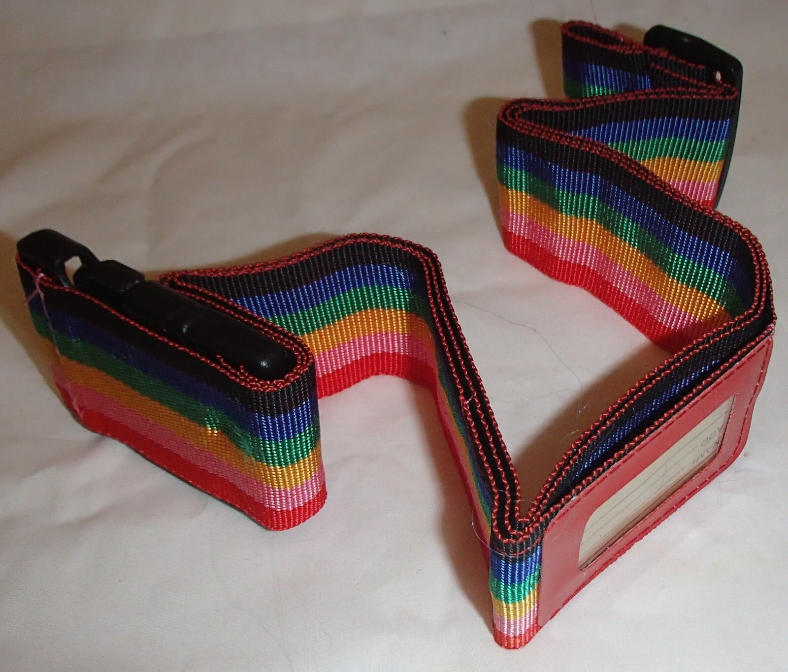 Rainbow Luggage Strap Tag Belt 48"