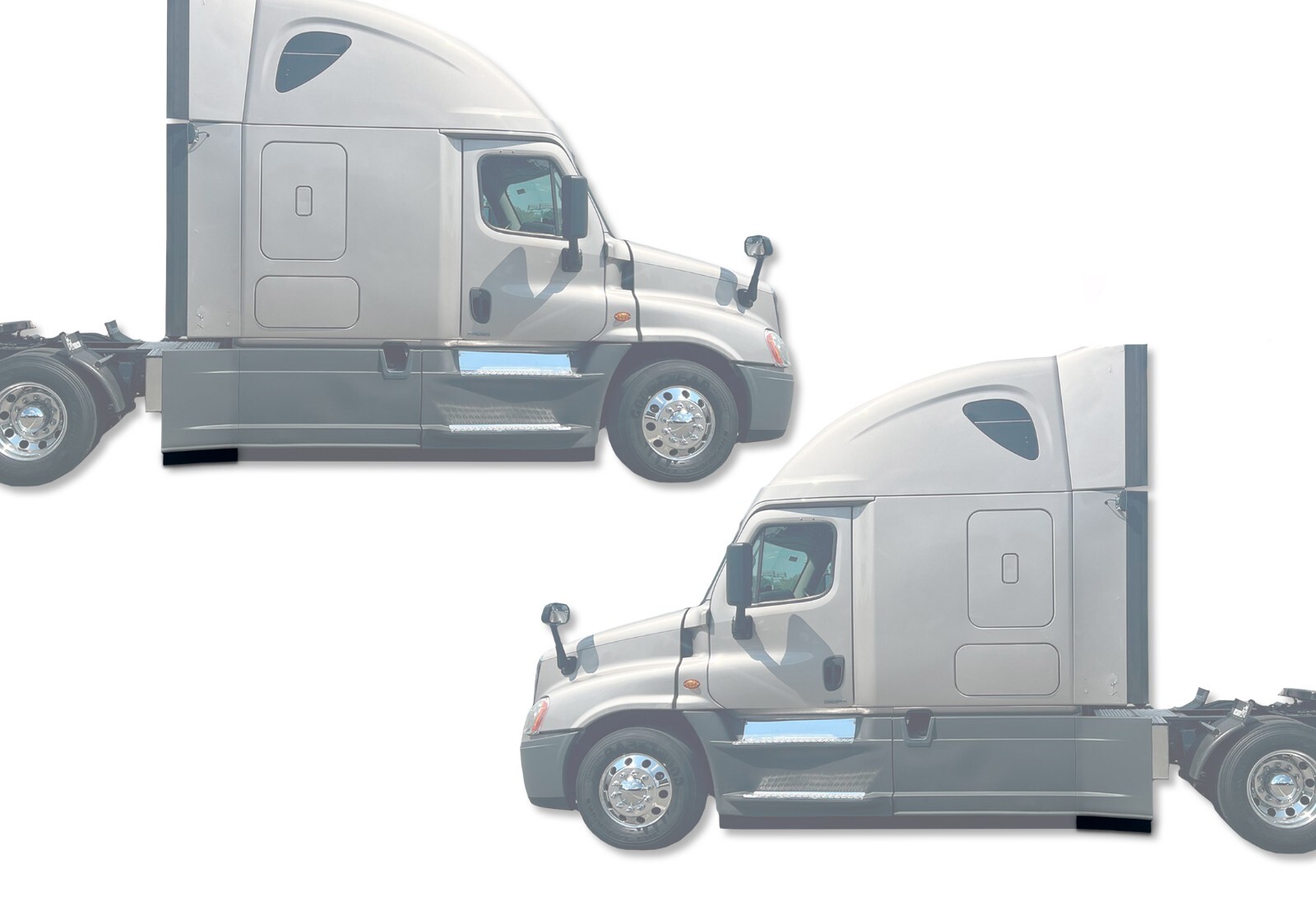 Rear Panels Stripes Short Set For Freightliner Cascadia 2008-2017