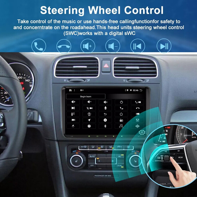 9" 4-64GB For VW Jetta 2011-2018 Car Radio Wireless Carplay Android 13 Head Unit