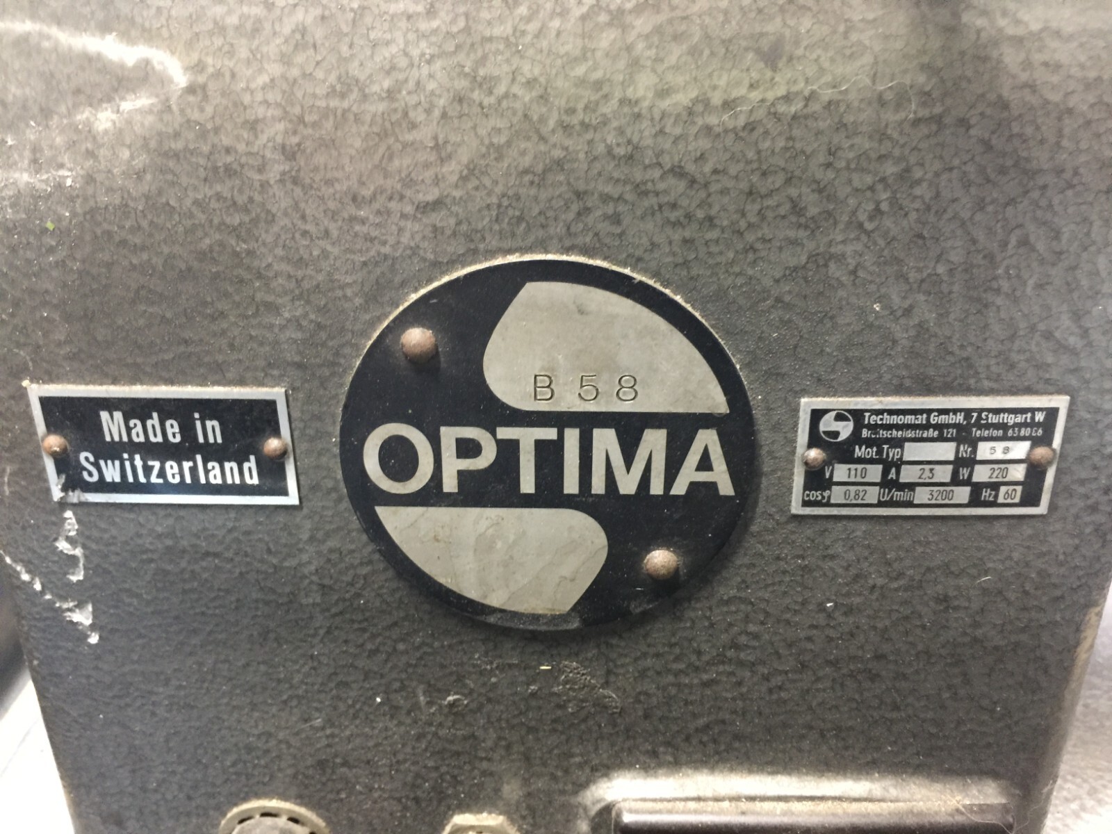 OPTIMA OPTICAL GRINDER SWISS MADE + COLLET CHUCKS
