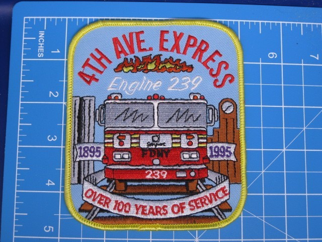 FDNY NYC Fire Department Engine 239 100 years of Service patch