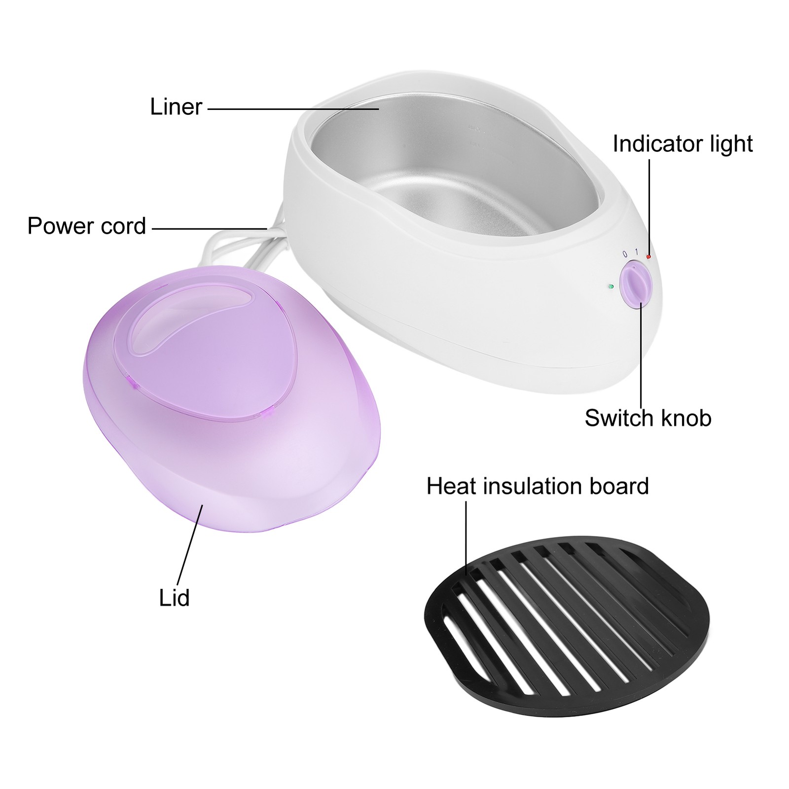 Paraffin Wax Machine Home Paraffin Wax For Hands Feet 2.3L(220V EU Plug)