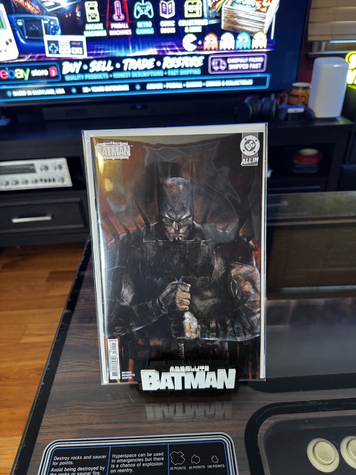 Absolute Batman Comic Book Display Stand for CGC Slabs, Raw Comics & Top Loaders