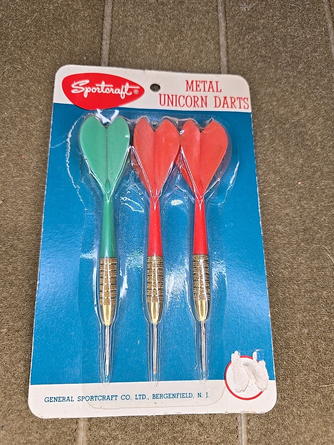 Vintage Unicorn Darts Touch 3 Brass Sportcraft