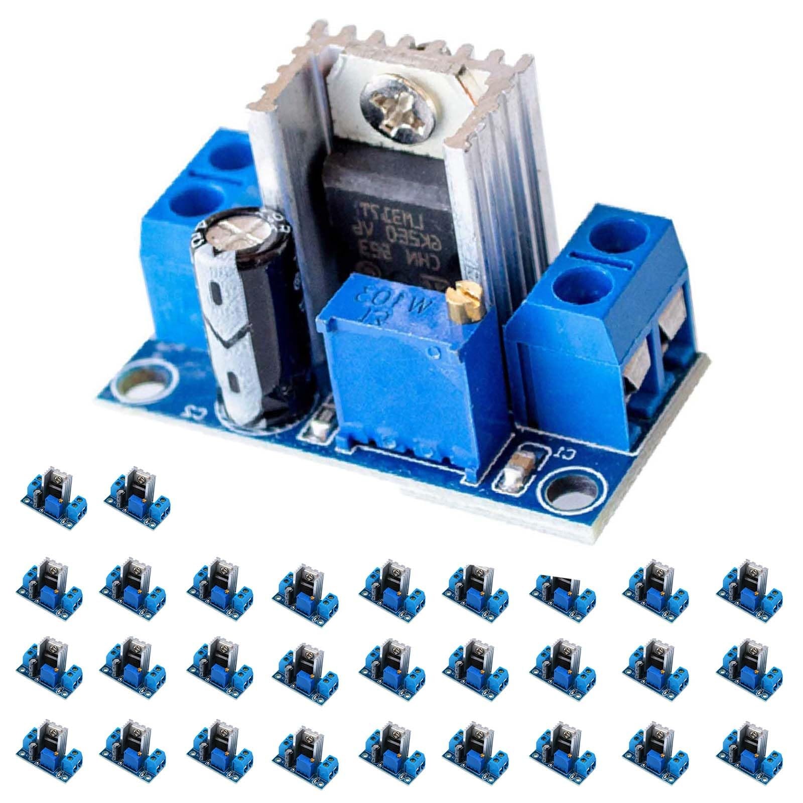 30 PCS LM317 DCDC Buck Converter Module Adjustable Voltage Regulator Supply