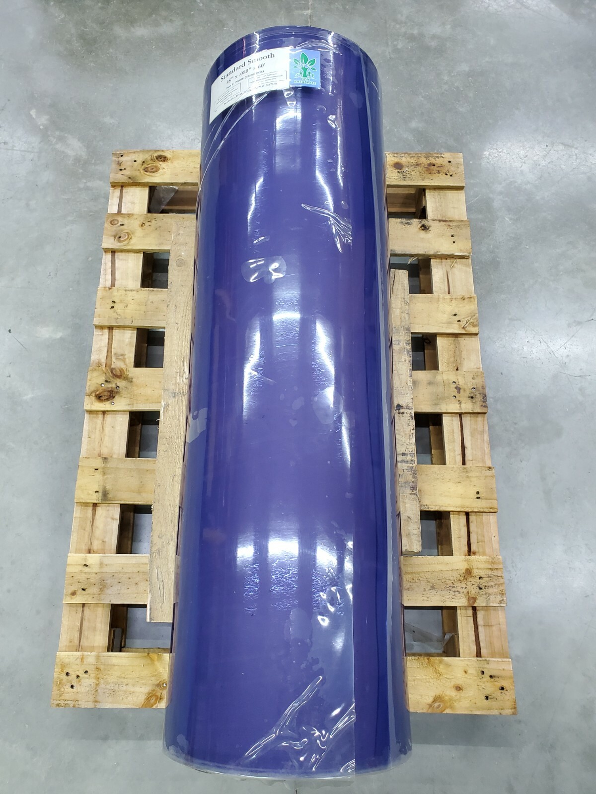 PVC Standard Smooth Bulk Roll, 48" W x .080" T x 60' Long Door Strip NEW