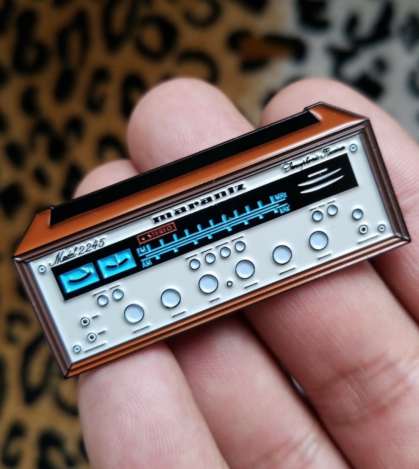 New Limited Marantz 2245 Stereo Receiver Enamel Pins (Silverface)