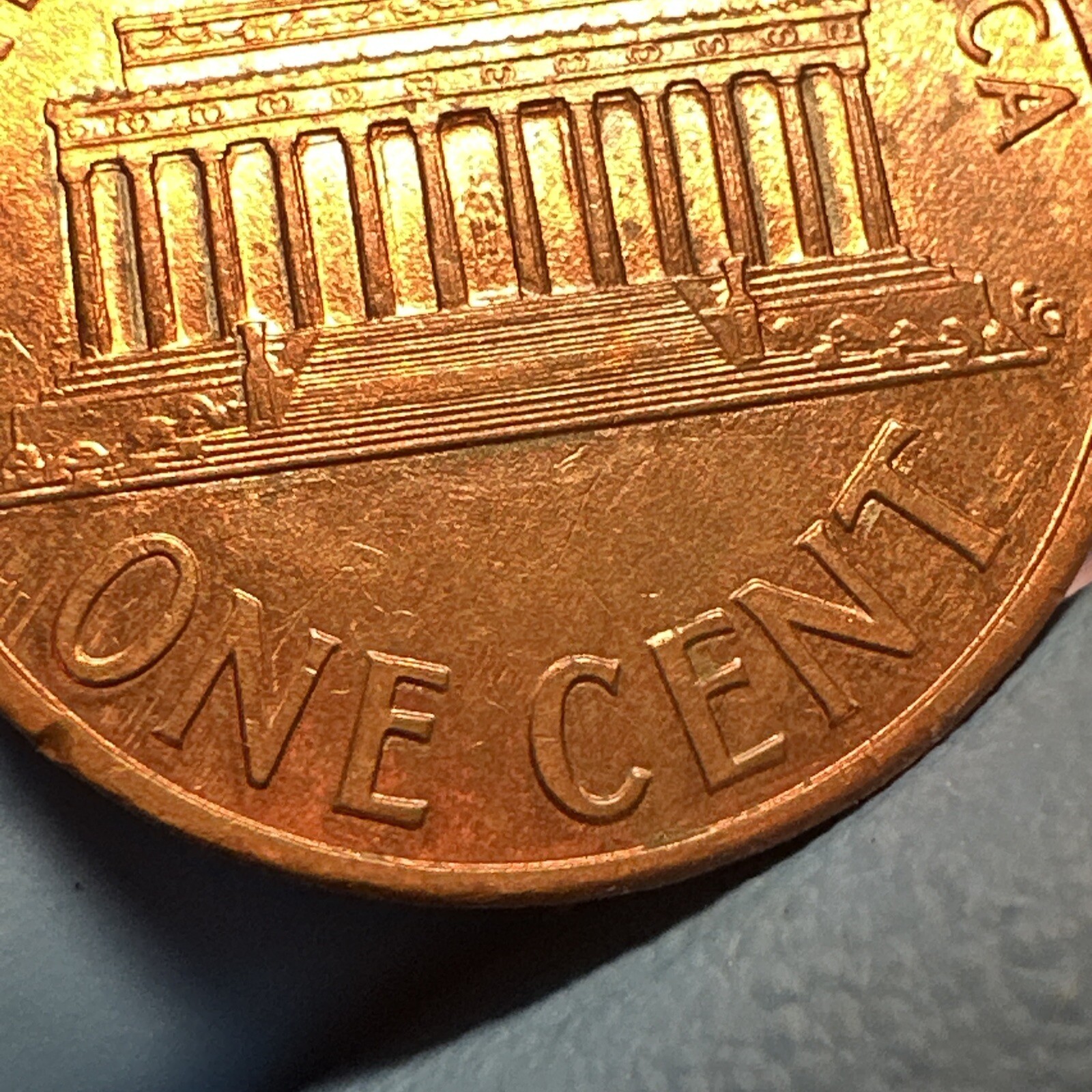 1993 Lincoln Memorial Spike Head Die Break Error Plating Doubling