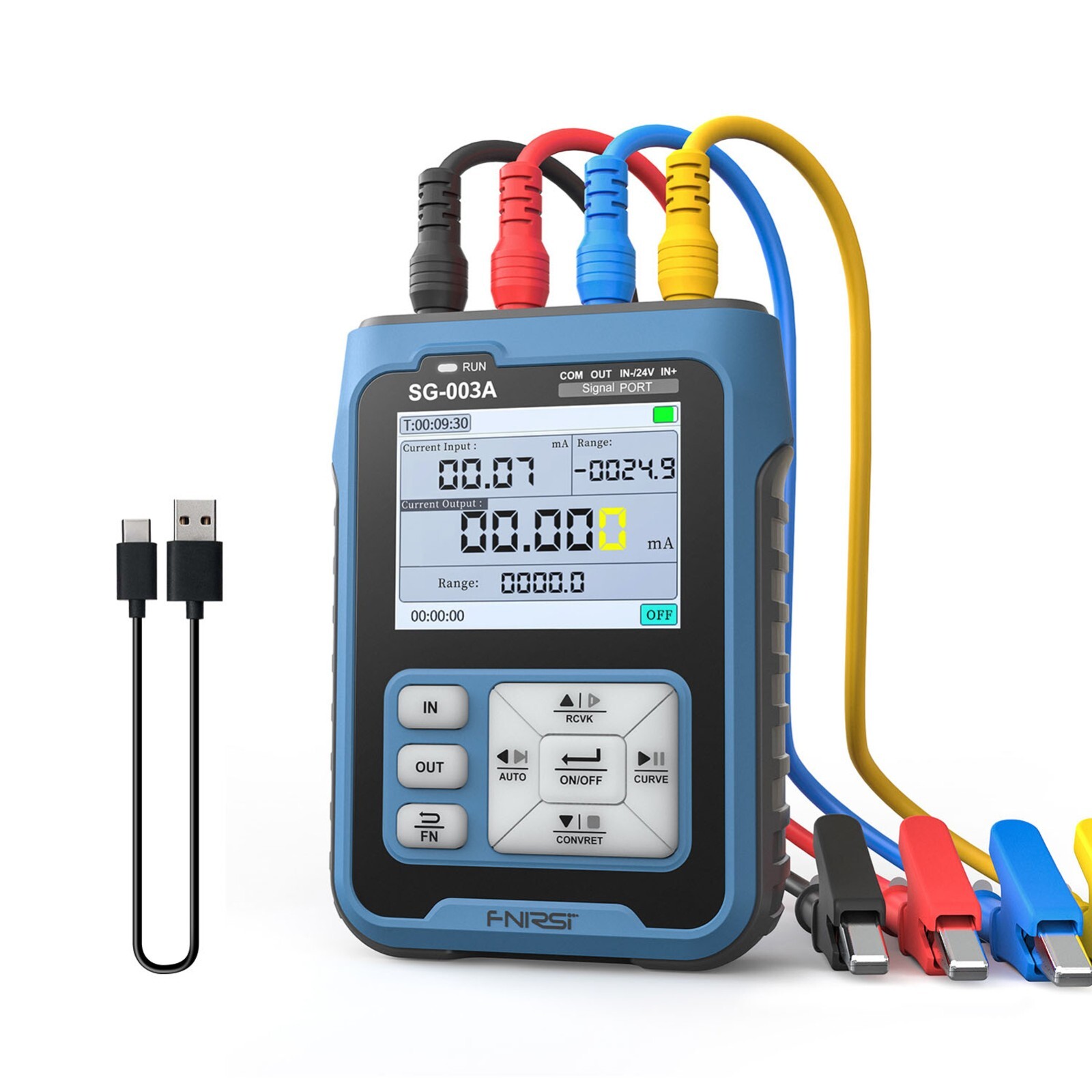 FNIRSI Signal Generator Sources Transmitter 4-20mA Current Volt Simulator 0-10V