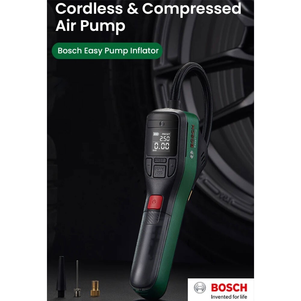[Express Ship] BOSCH Easy Pump Cordless Compressed Air pump Tyre Inflator