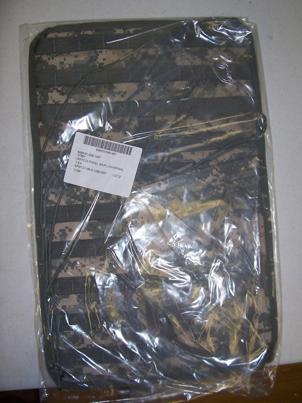 two(2) US GI Molle Vehicle Panels & (two) 2 Frag Grenade pouch's