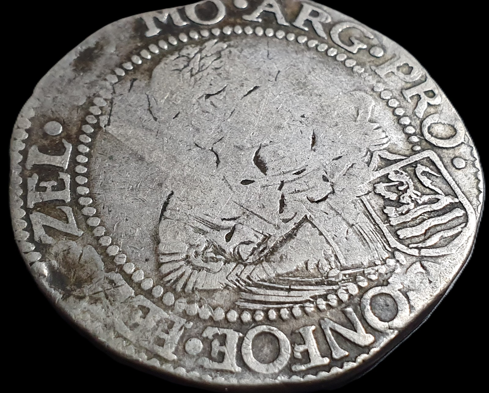 Netherlands Zeeland Rijksdaalder Silver Gulden 1623 VF