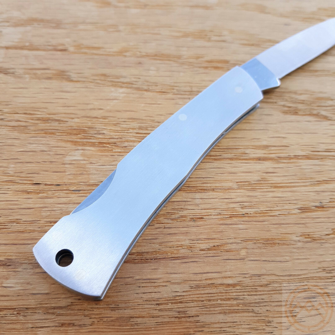 Case XX Executive Lockback Folding Knife Stainless Steel Blade Stainless Handle
