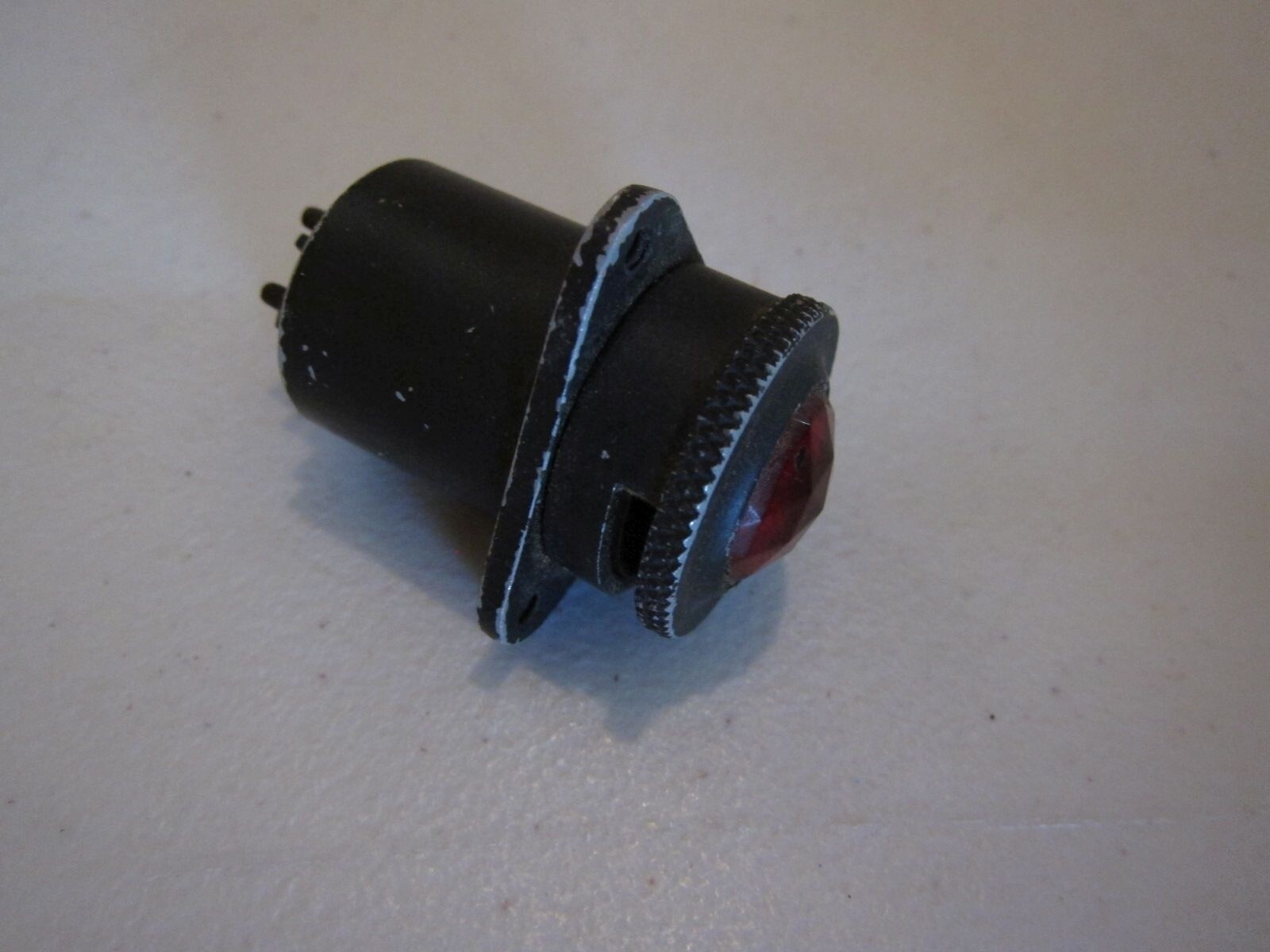 Vintage Aircraft Hooded Pilot Instrument Light Lamp Assy RED lens