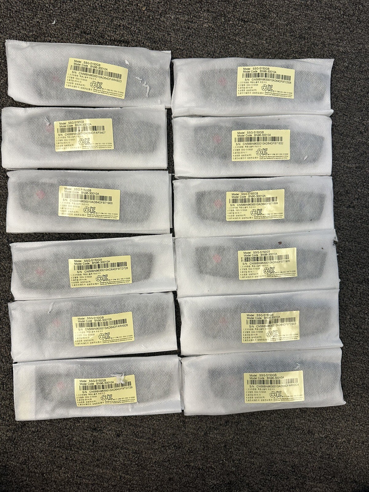 12 Samsung 3D Glasses SSG-5150GB BN96-30010A-New Sealed-No Original Box-FREE SHP