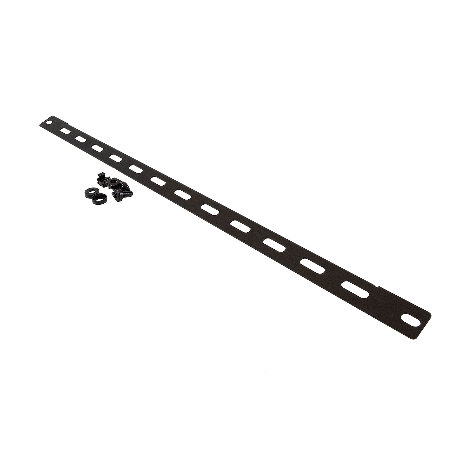 NavePoint 19-Inch Horizontal Lacing Strip 0.5 Inch Depth, 5-Pack, Steel Cable