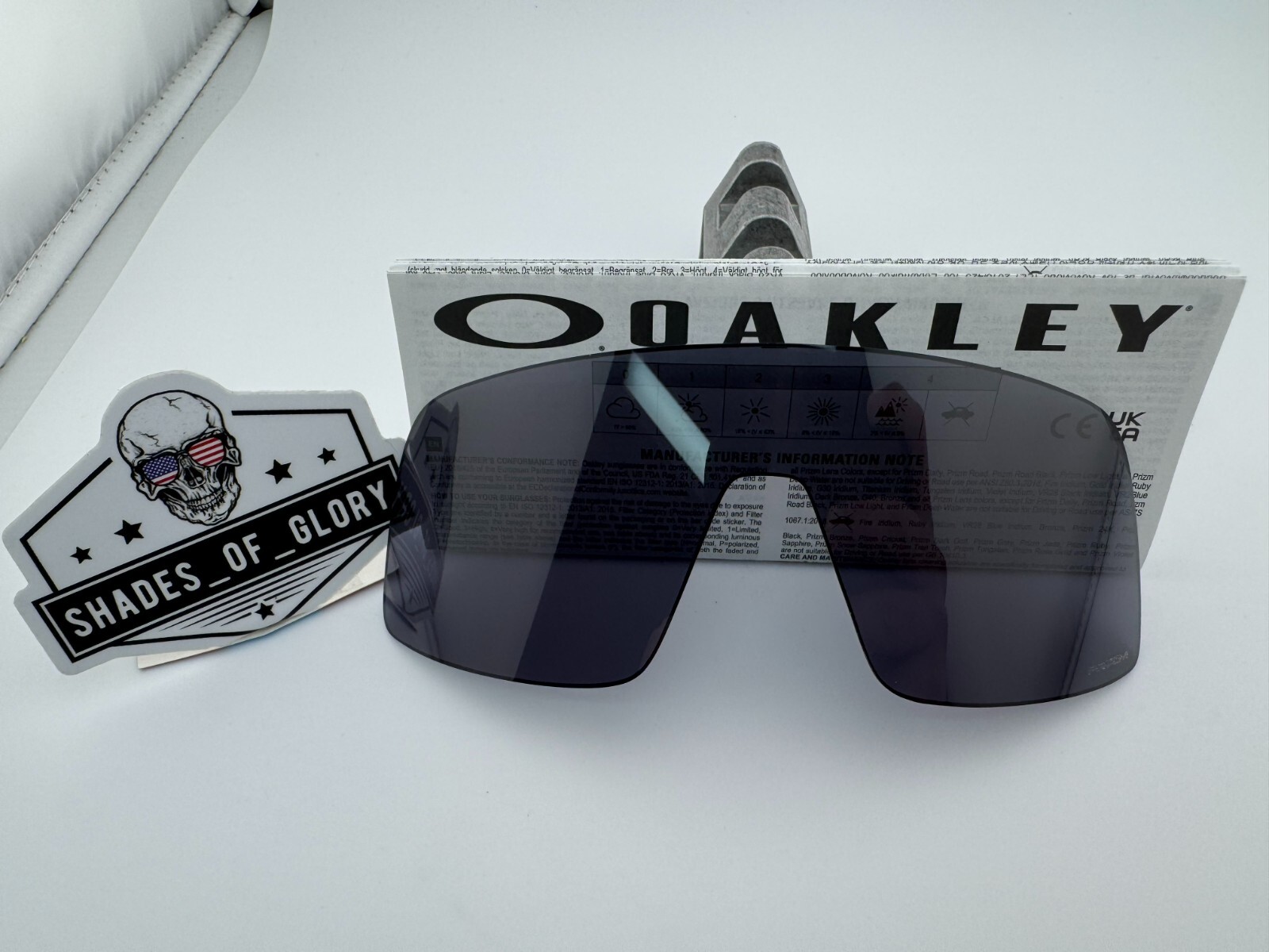 OAKLEY SUTRO PRIZM GREY SUNGLASSES LENS AUTHENTIC REPLACEMENT OEM OO9406 SHIELD