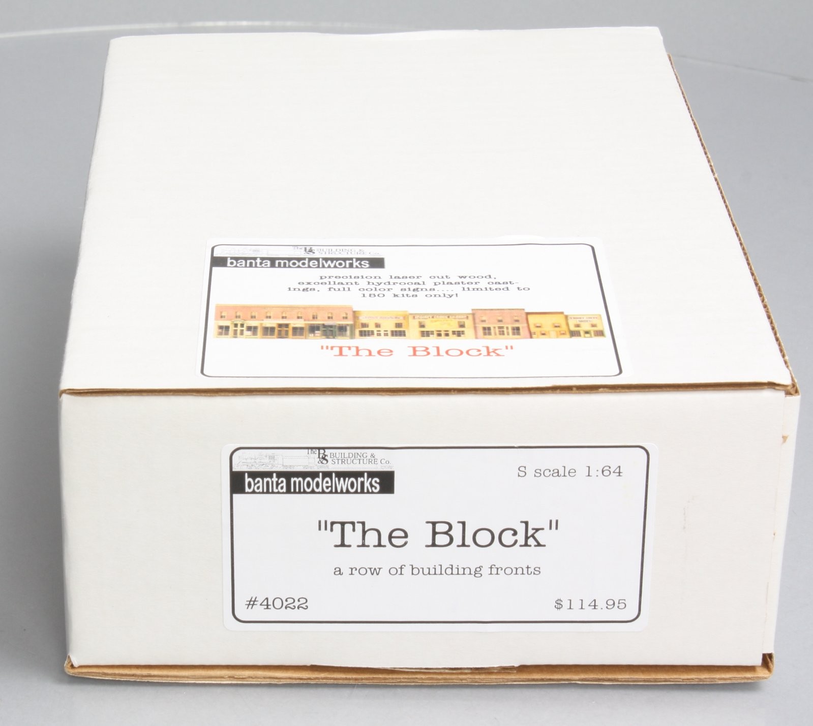 Banta Model Works 4022 S Scale "The Block" Row House Building Kit