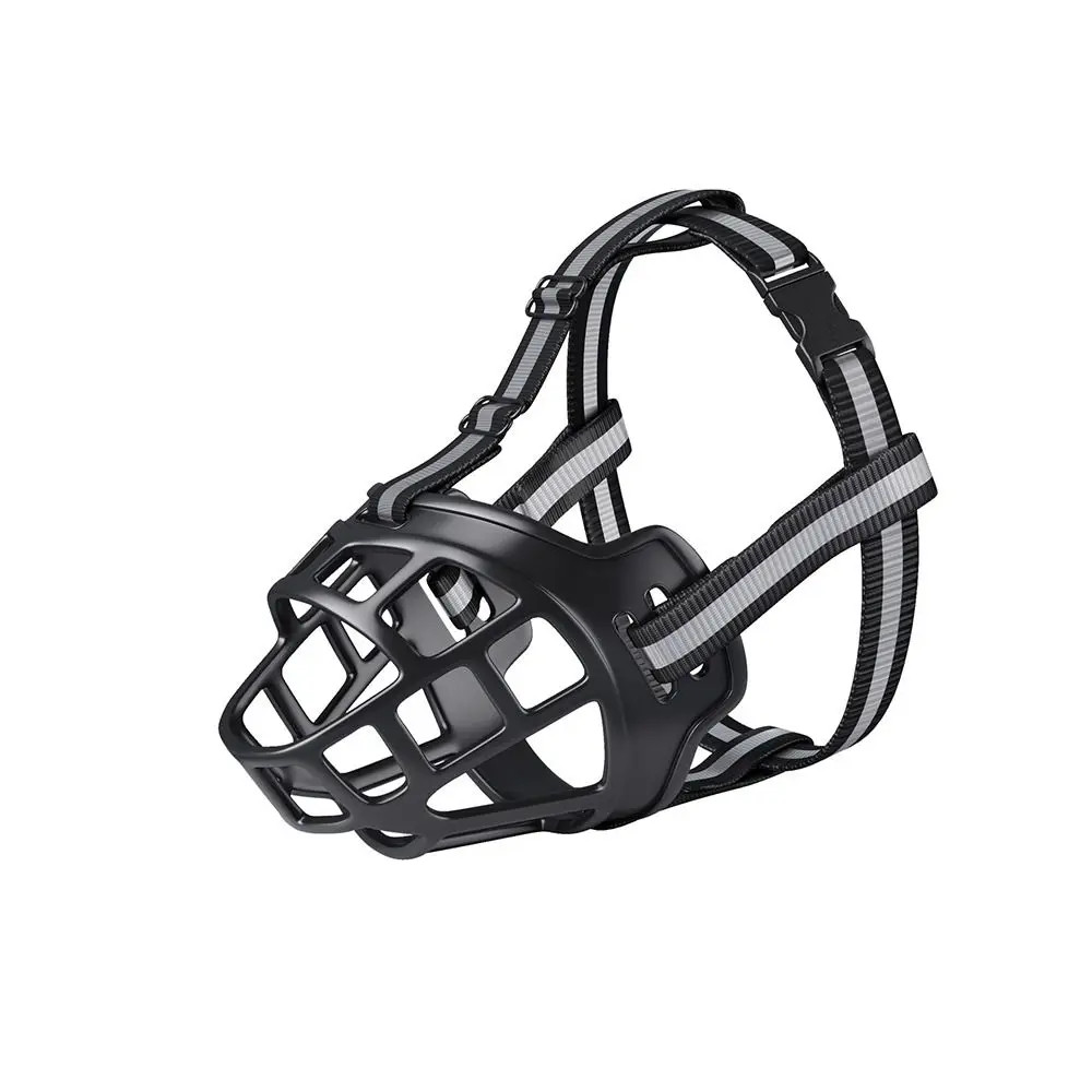 Durable Anti-biting Adjustable Dog Muzzle with Reflective Strip Can Drink Water
