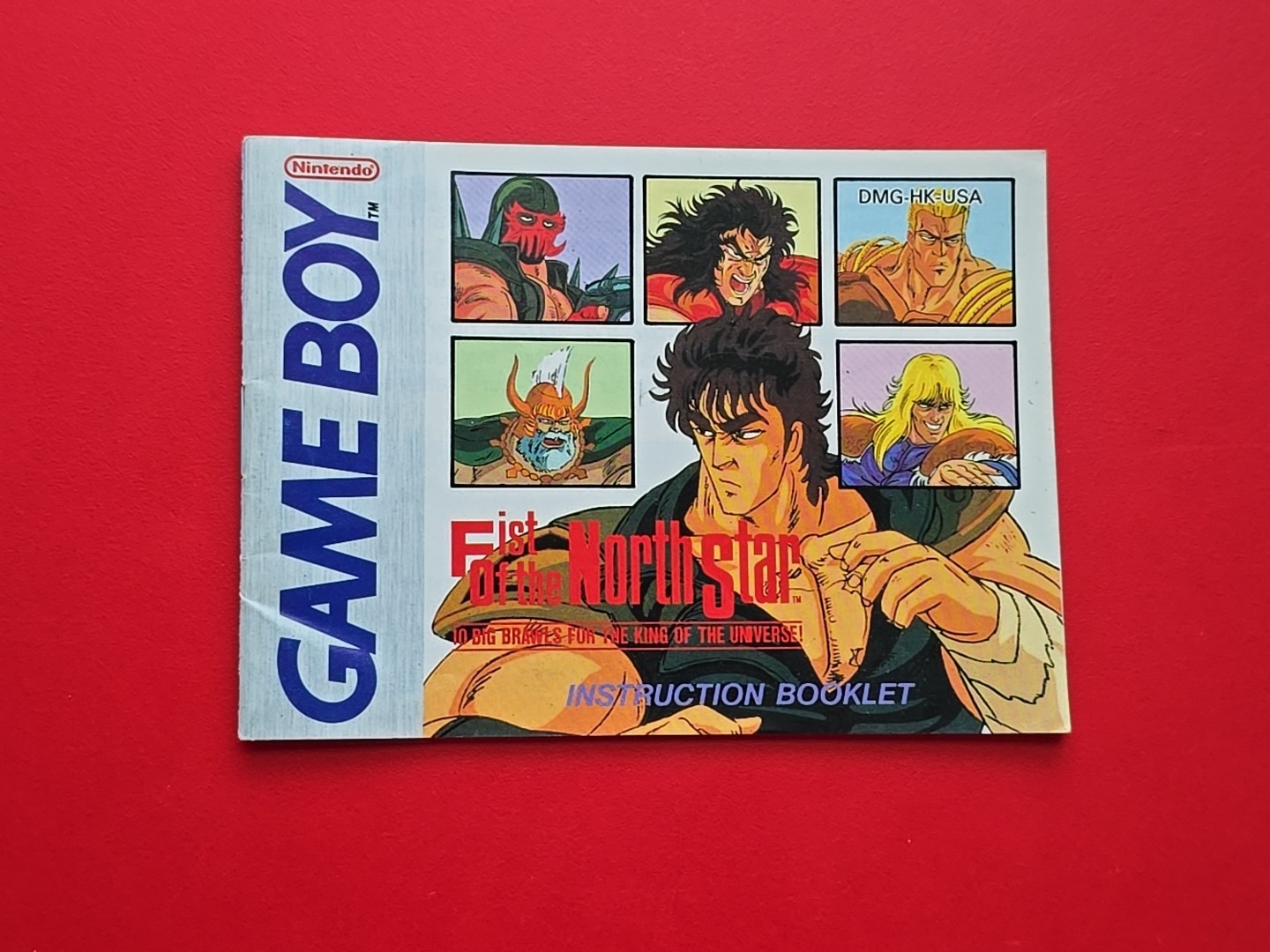 Fist of the North Star Manual Game Boy Original Nintendo GB Anime Manga No Game