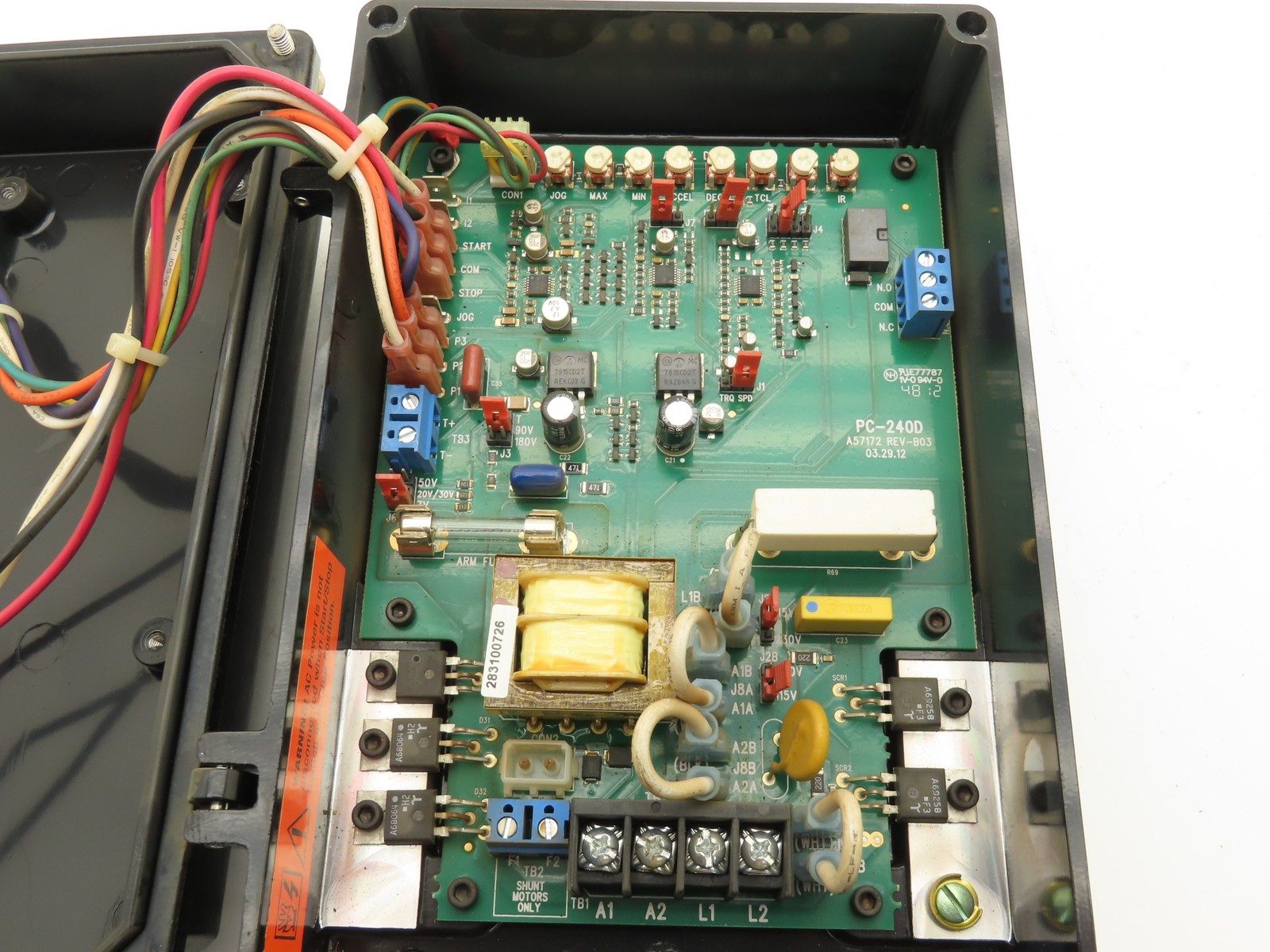 Baldor BC154 DC Motor Control 90-180VDC 1-2Hp 115/230V Input