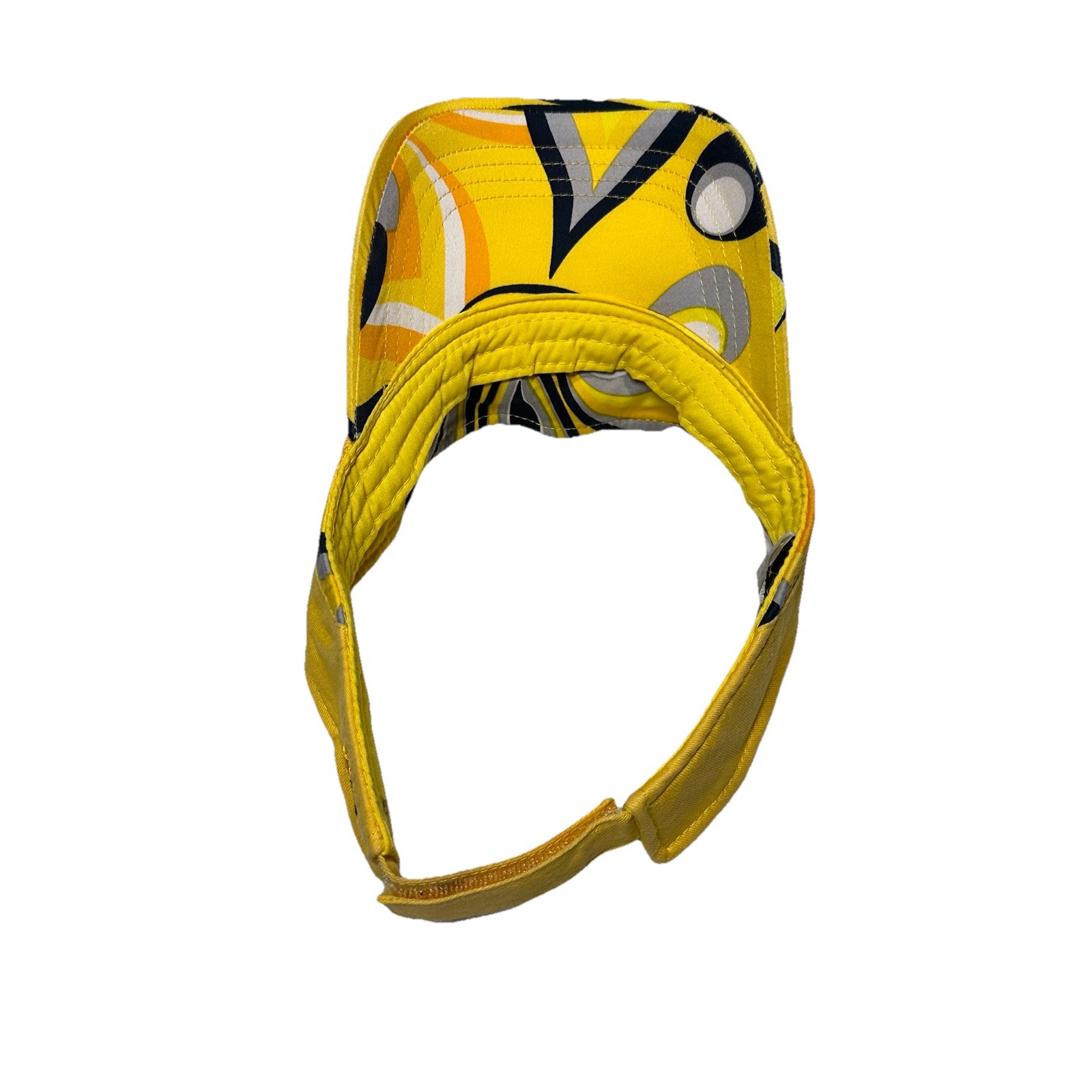 Loud Mouth Golf Visor Yellow 100% Cotton Embroidered Logo
