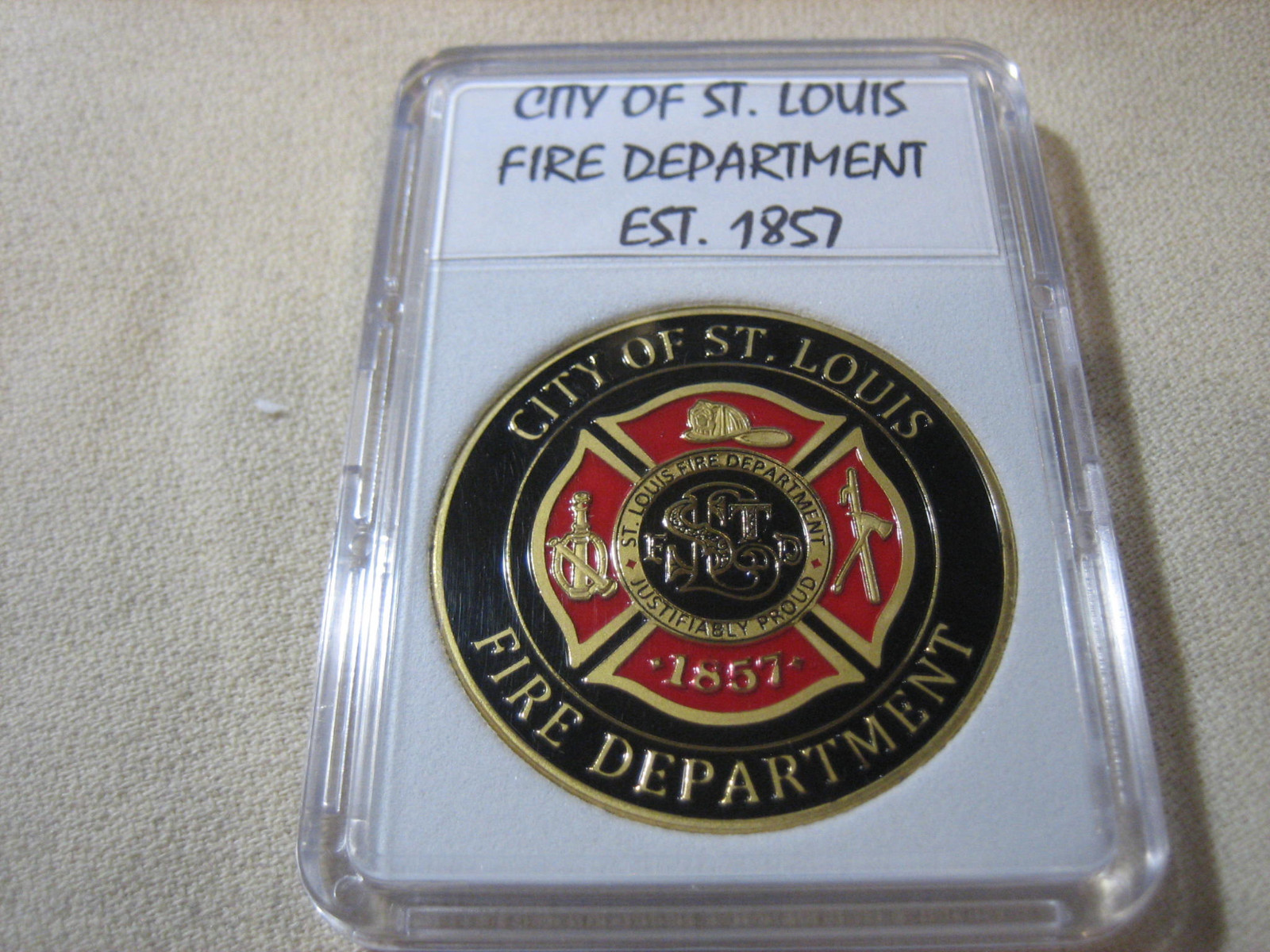 ST. LOUIS FIRE DEPT. Challenge Coin