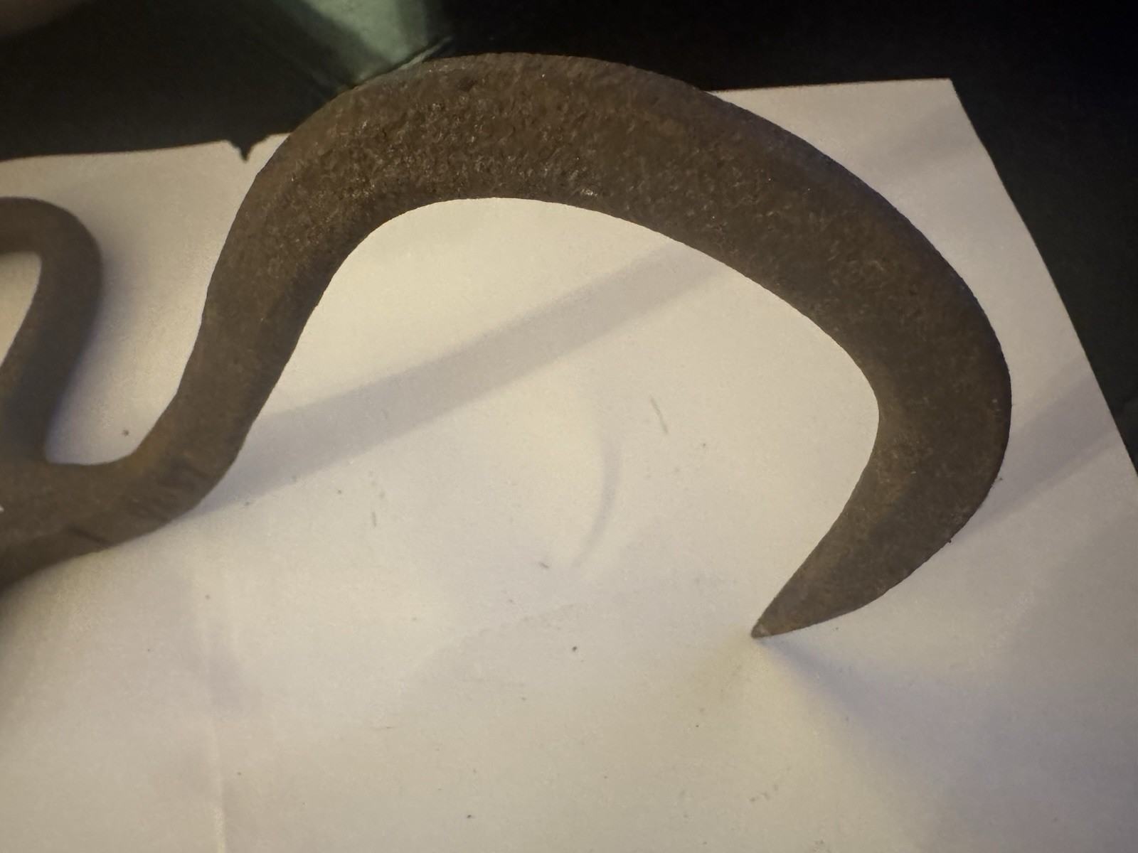 Antique Hand Forged Iron Hay Bale Hook Primitive Blacksmith Barn Tool Rustic