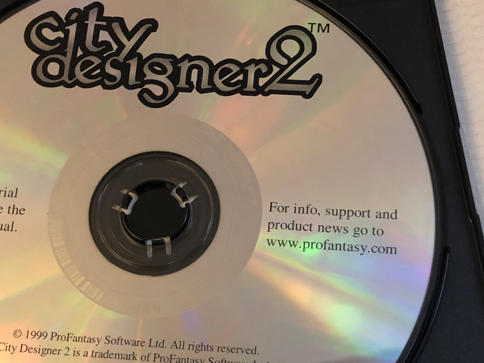 City Designer Two II 2 Add On For CC2 PC CD-ROM Fantasy 1999 No Code Disc Only