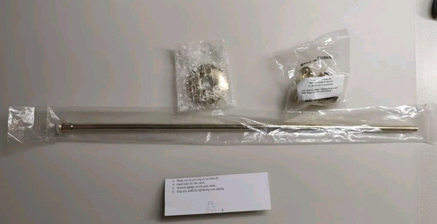 Kingston Brass KTK102P Trimscape Toilet Supply Kit, Polished Brass 20x2.25x2.13
