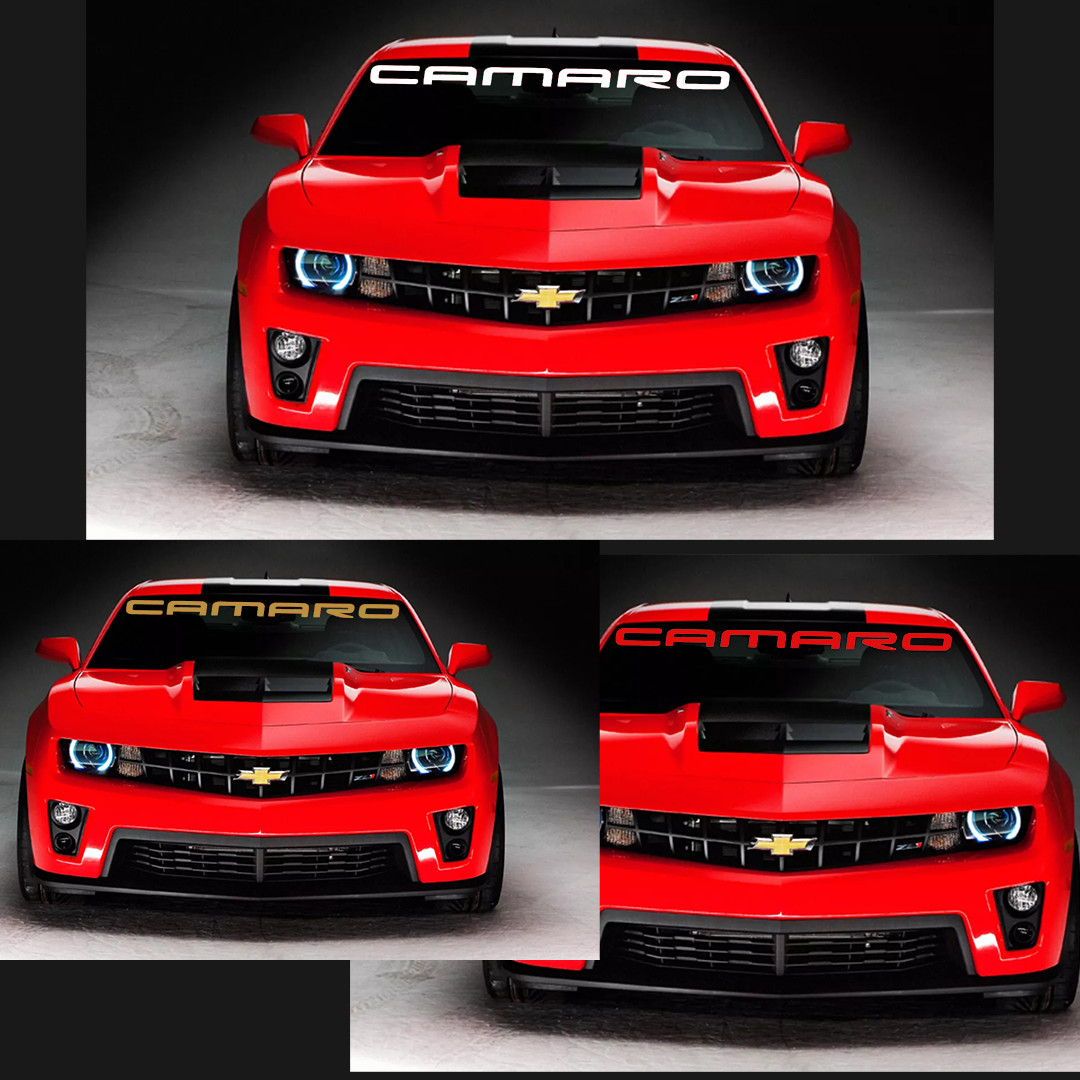 CHEVROLET CAMARO Windshield Graphic Vinyl Decal Sticker Fits Camaro RS SS