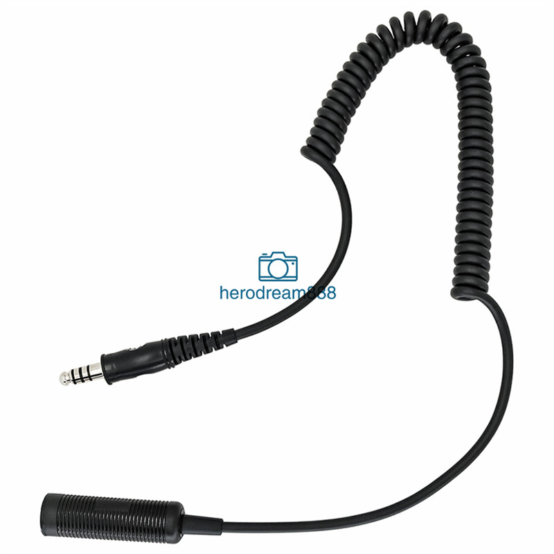 Comtac 3 Earphone Extension Cable U-92A/U to U-174/U Single Channel Military New