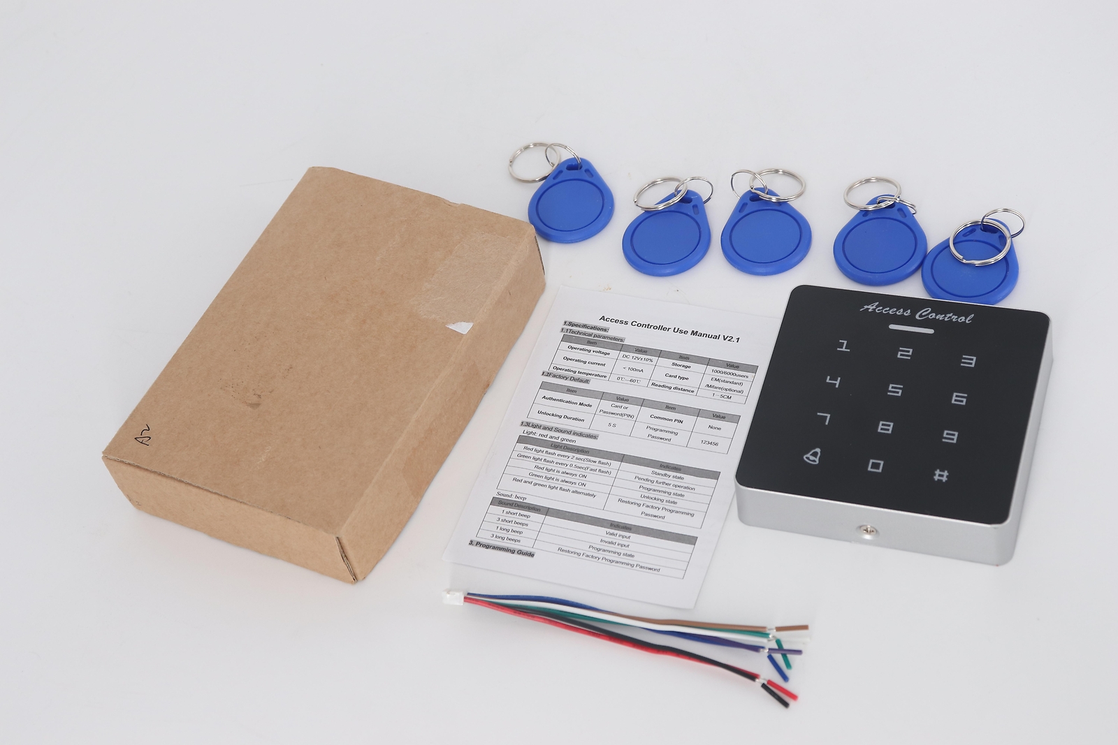 Access Control Touch Keypad Single Door No Control Panel Low Priced W/ Backlight