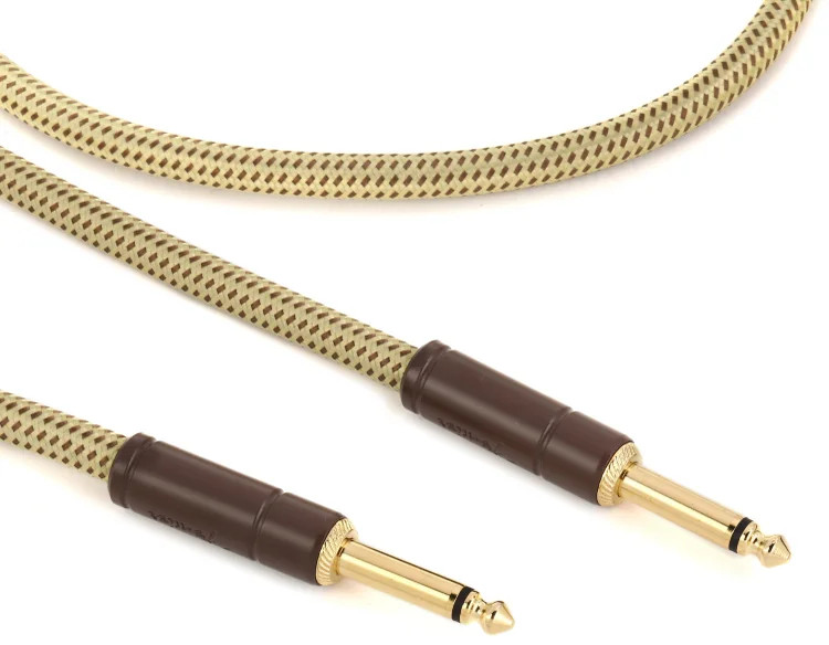 Fender Deluxe Series Tweed Instrument Cable - Straight to Straight - 10 foot